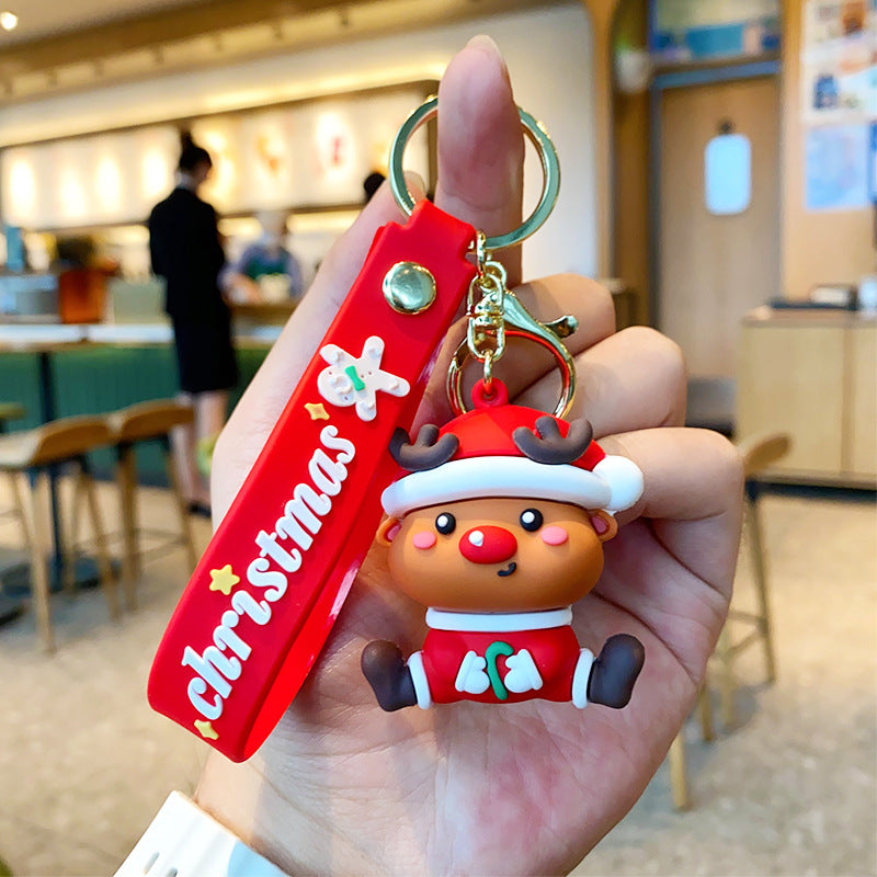 Wholesale Christmas Soft Rubber Keychains